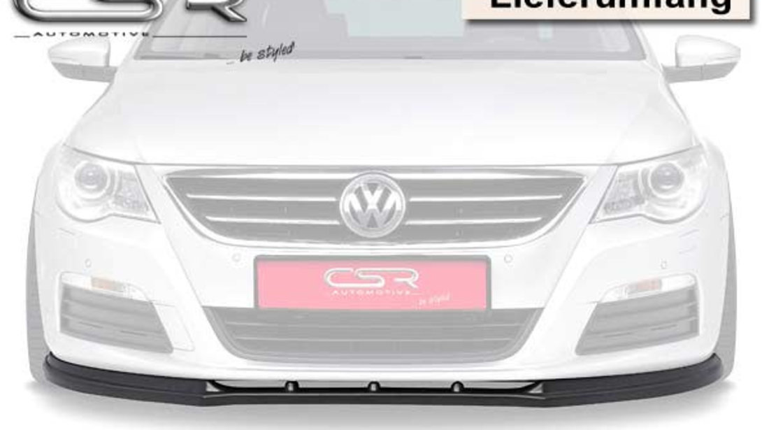 Prelungire Bara Fata Lip Spoiler VW CC in afara de R-Line 2008-2012 CSR-CSL041-G Plastic ABS negru lucios