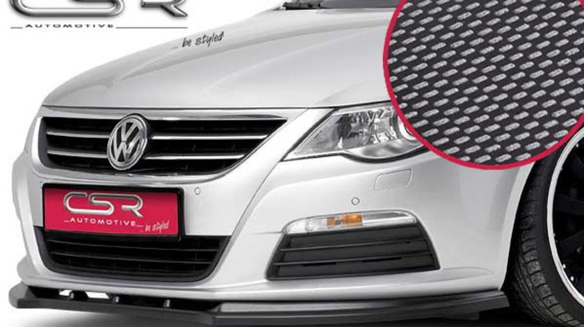 Prelungire Bara Fata Lip Spoiler VW CC in afara de R-Line 2008-2012 CSR-CSL041-C Plastic ABS carbon look