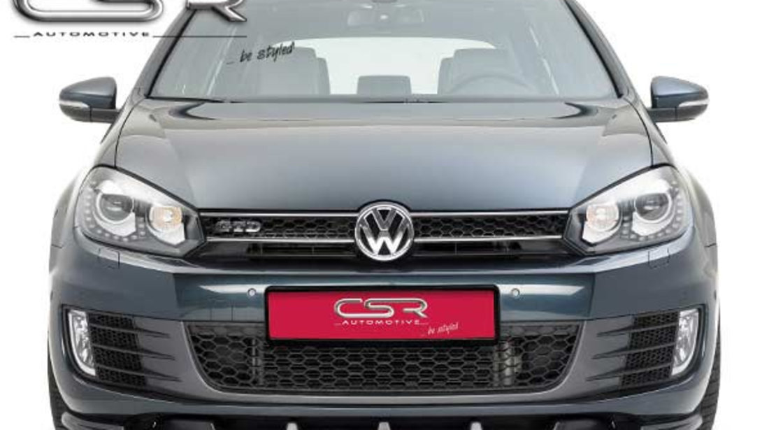 Prelungire Bara Fata Lip Spoiler VW Golf 6 GTI/GTD 2008-2012 CSR-CSL007-C Plastic ABS carbon look