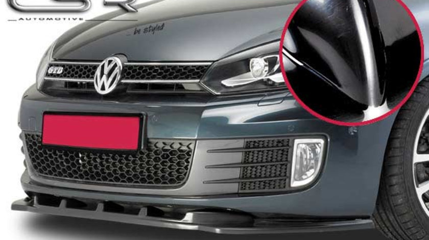 Prelungire Bara Fata Lip Spoiler VW Golf 6 GTI/GTD 2008-2012 CSR-CSL007-G Plastic ABS negru lucios