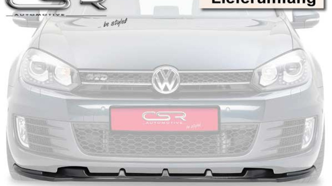 Prelungire Bara Fata Lip Spoiler VW Golf 6 GTI/GTD 2008-2012 CSR-CSL007-C Plastic ABS carbon look