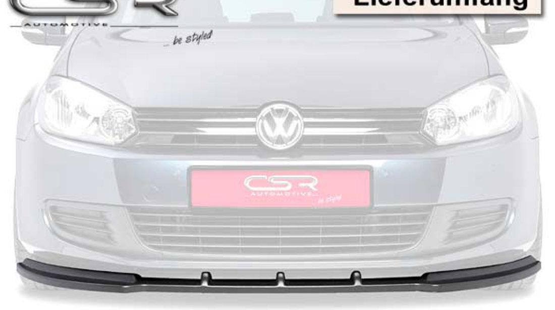 Prelungire Bara Fata Lip Spoiler VW Golf 6 toate modelele in afara de R-Line/R/GTI GTD 2008-2012 CSR-CSL035 Plastic ABS