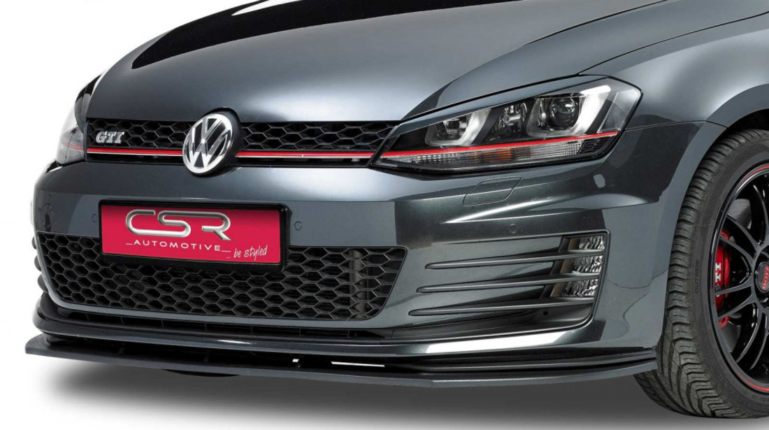 Prelungire Bara Fata Lip Spoiler VW Golf 7 GTI, GTD ab 04/2013 CSR-CSL112 Plastic ABS