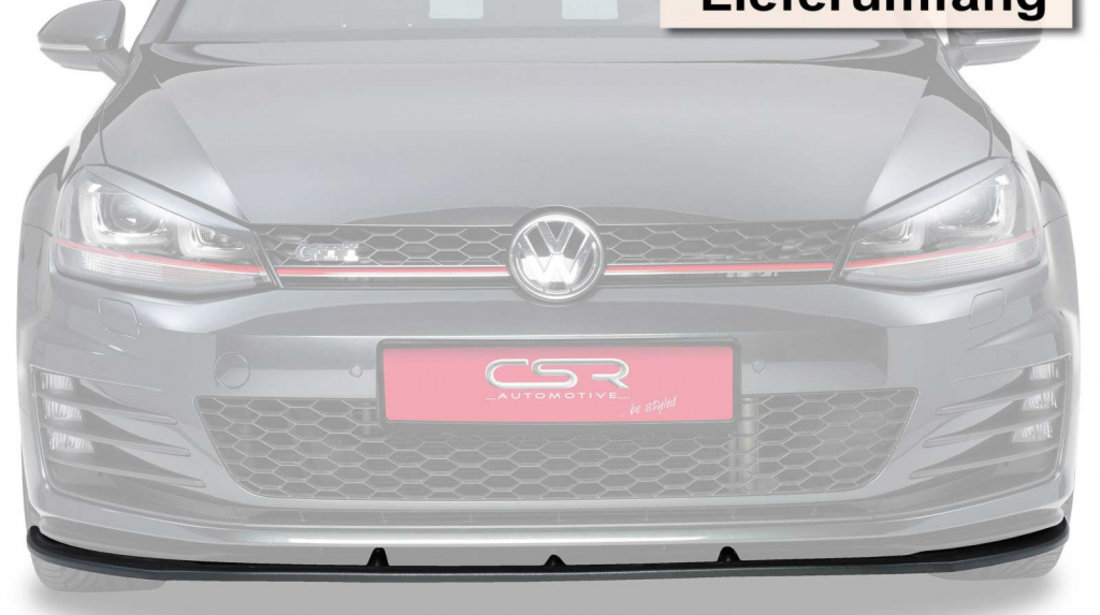 Prelungire Bara Fata Lip Spoiler VW Golf 7 GTI, GTD ab 04/2013 CSR-CSL112 Plastic ABS