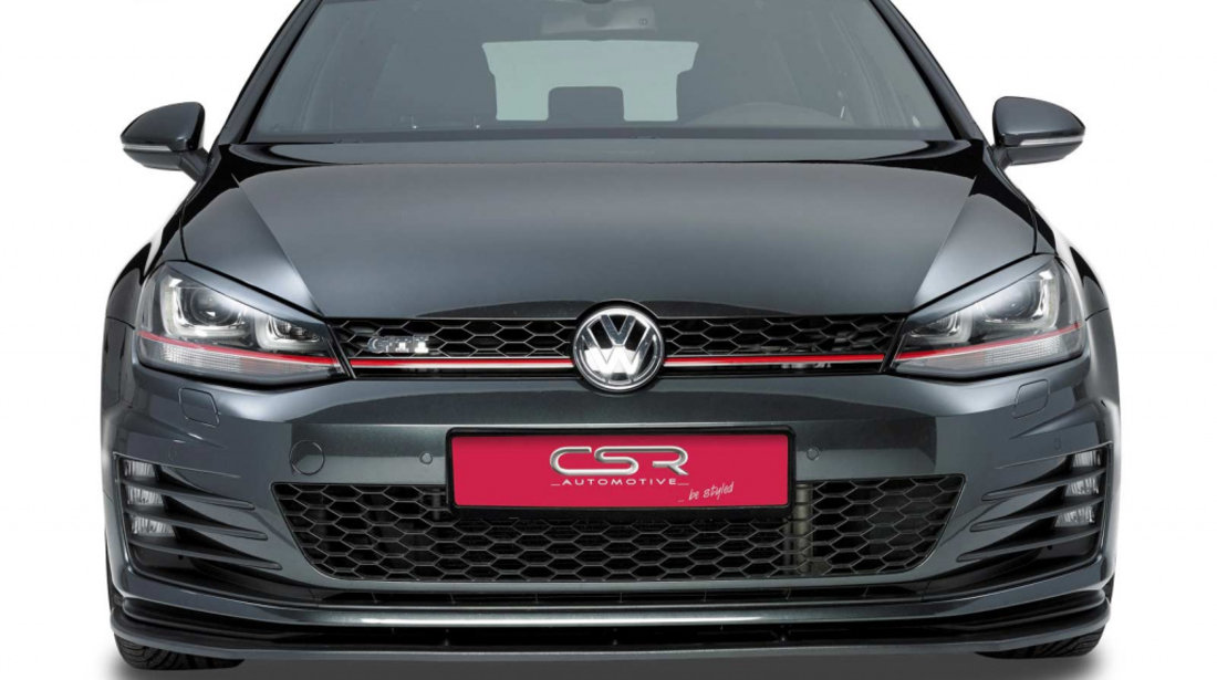 Prelungire Bara Fata Lip Spoiler VW Golf 7 GTI, GTD ab 04/2013 CSR-CSL112-C Plastic ABS carbon look