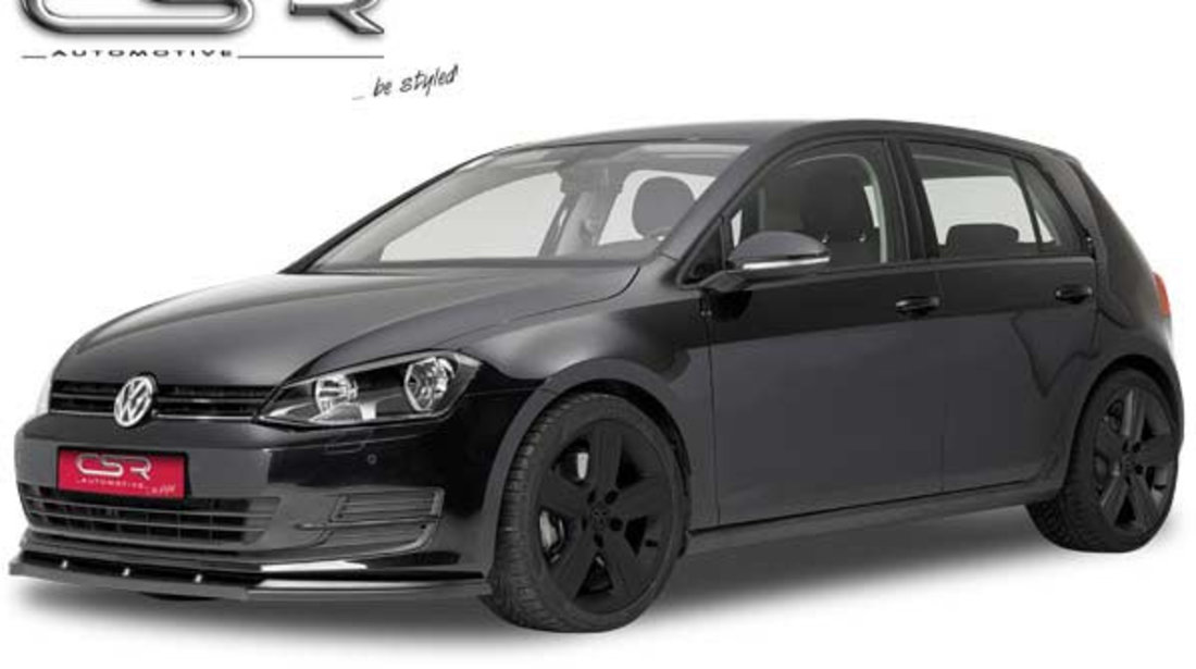 Prelungire Bara Fata Lip Spoiler VW Golf 7 in afara de GTI/R-Line/R 08/2012- CSR-CSL047 Plastic ABS