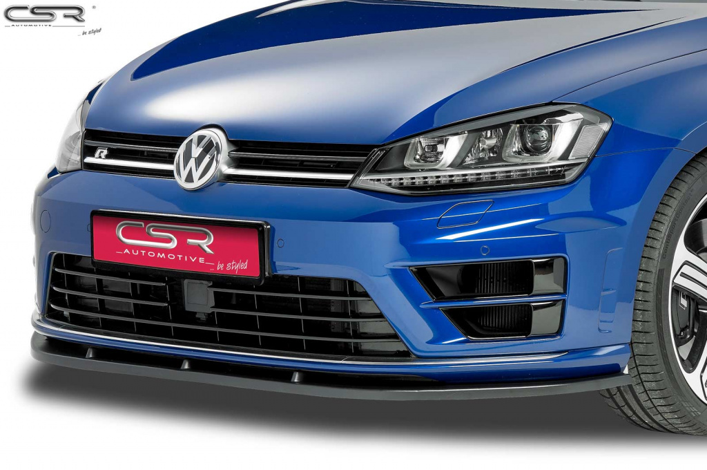 Prelungire Bara Fata Lip Spoiler VW Golf 7 R ab 2013 CSR-CSL111 Plastic ABS
