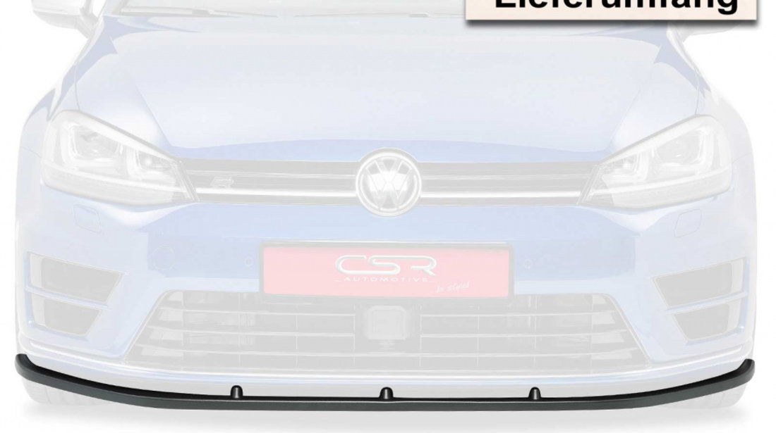 Prelungire Bara Fata Lip Spoiler VW Golf 7 R ab 2013 CSR-CSL111 Plastic ABS