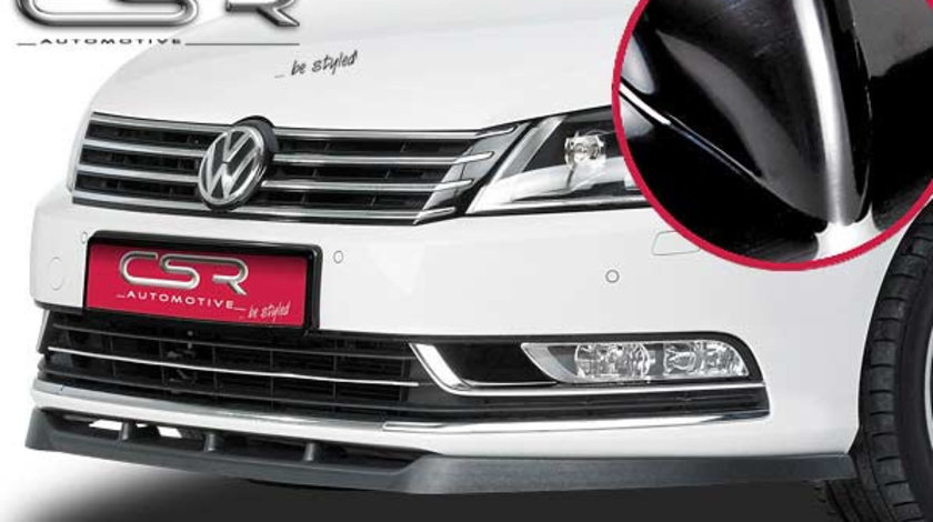 Prelungire Bara Fata Lip Spoiler VW Passat 3C B7 nicht passend pentru R und R-Line ab 11/2010 CSR-CSL039-G Plastic ABS negru lucios