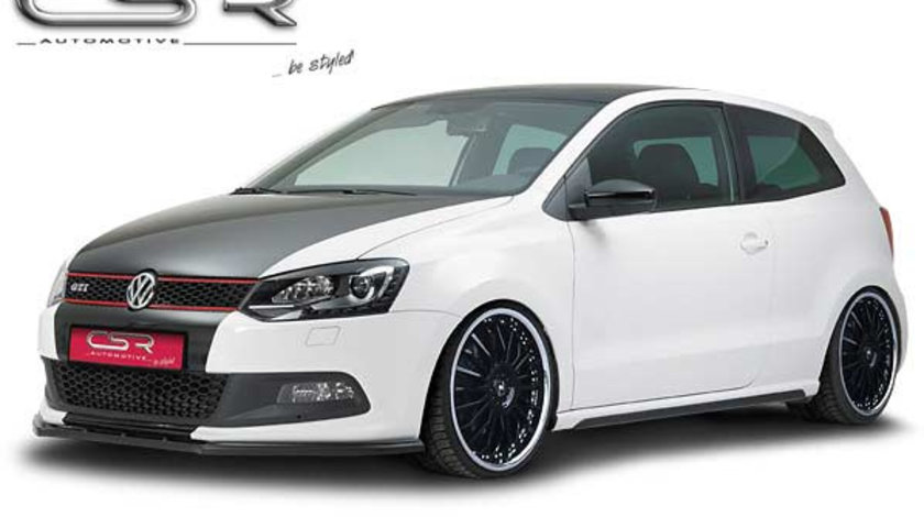 Prelungire Bara Fata Lip Spoiler VW Polo 6R numai GTI 2009-2014 CSR-CSL042 Plastic ABS