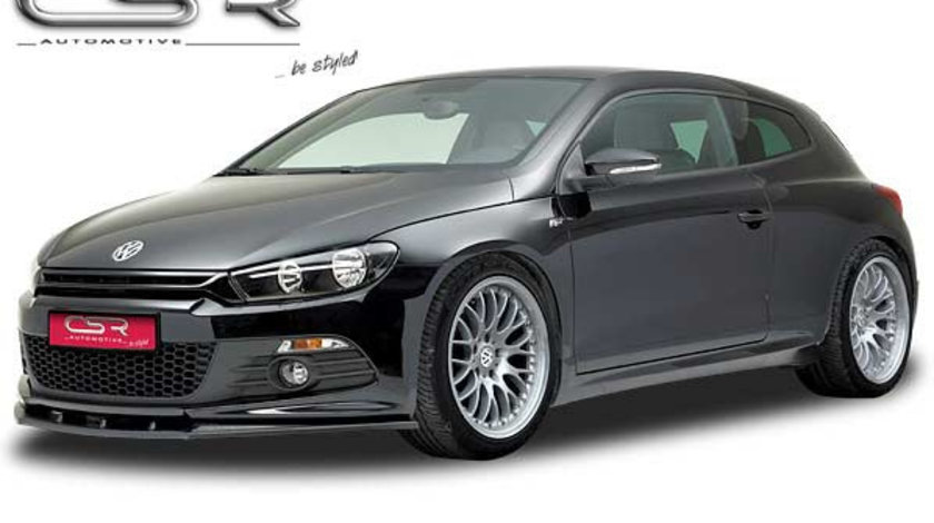 Prelungire Bara Fata Lip Spoiler VW Scirocco III Typ 13 numai R-Line ab 07/2008 CSR-CSL033 Plastic ABS