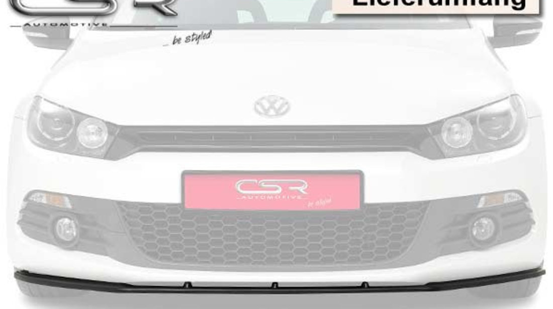 Prelungire Bara Fata Lip Spoiler VW Scirocco III Typ 13 toate modelele in afara de R/R-Line ab 07/2008 CSR-CSL032 Plastic ABS