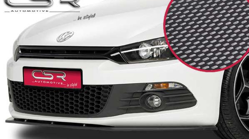 Prelungire Bara Fata Lip Spoiler VW Scirocco III Typ 13 toate modelele in afara de R/R-Line ab 07/2008 CSR-CSL032-C Plastic ABS carbon look