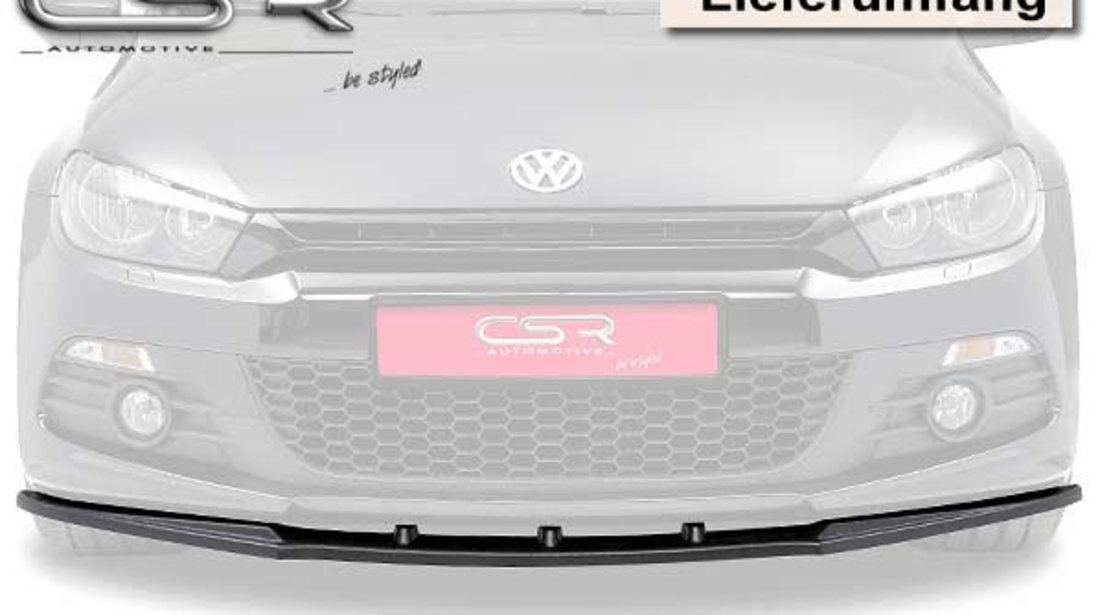 Prelungire Bara Fata Lip Spoiler VW Scirocco III Typ 13 numai R-Line ab 07/2008 CSR-CSL033 Plastic ABS