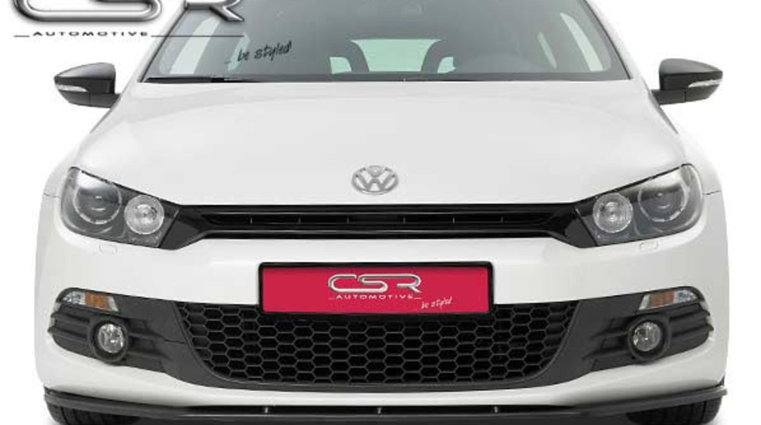 Prelungire Bara Fata Lip Spoiler VW Scirocco III Typ 13 toate modelele in afara de R/R-Line ab 07/2008 CSR-CSL032-C Plastic ABS carbon look