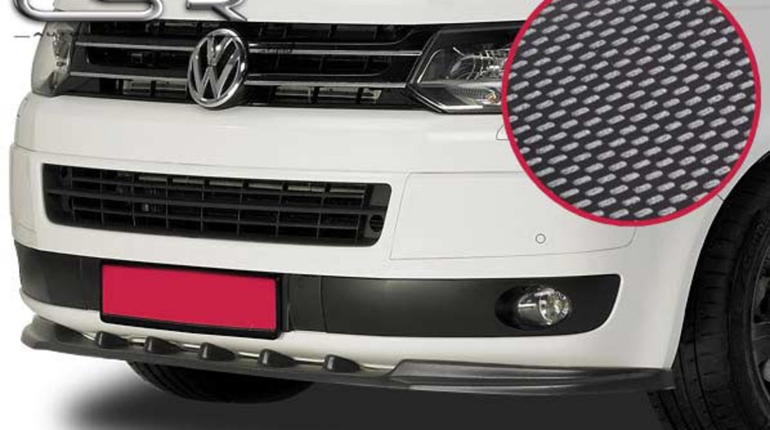 Prelungire Bara Fata Lip Spoiler VW T5 Multivan ab 2009 CSR-CSL006-C Plastic ABS carbon look