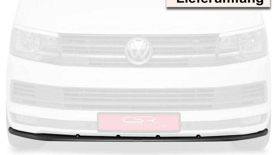 Prelungire Bara Fata Lip Spoiler VW T6 Bus toate modelele ab 2015 CSR-CSL148-G Plastic ABS negru lucios
