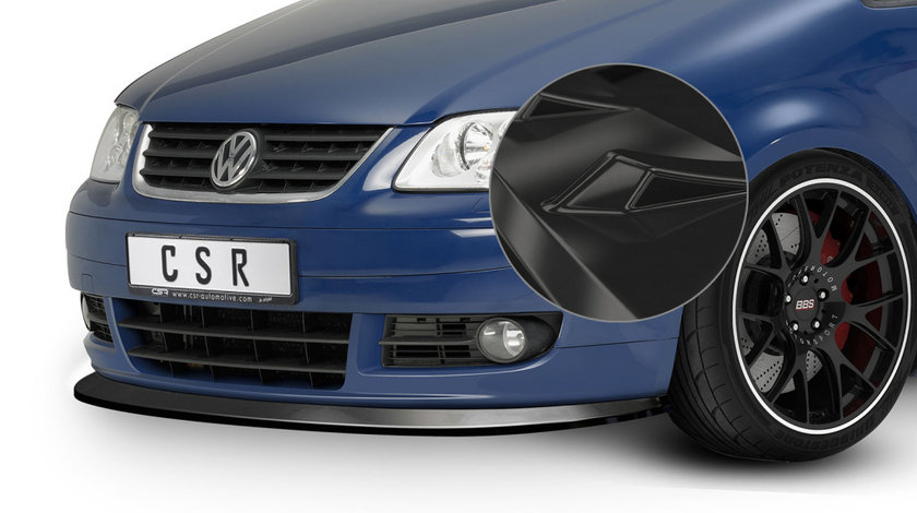 Prelungire Bara Fata Lip Spoiler VW Touran Typ 1T 2003-2006 CSR-CSL005-G Plastic ABS negru lucios