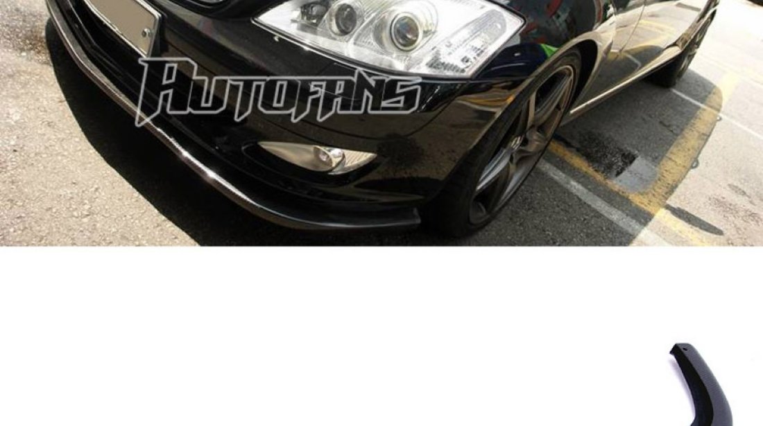 Prelungire bara fata Mercedes Benz S Class W221 Din Carbon