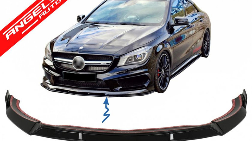 Prelungire Bara Fata Mercedes CLA45 C117 X117 (2013-2016) Negru Lucios