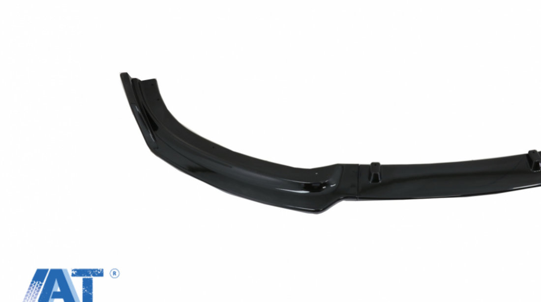 Prelungire Bara Fata Negru Lucios compatibil cu BMW Seria 3 F30 F31 (2011-2019) Pentru Bara Fata Standard