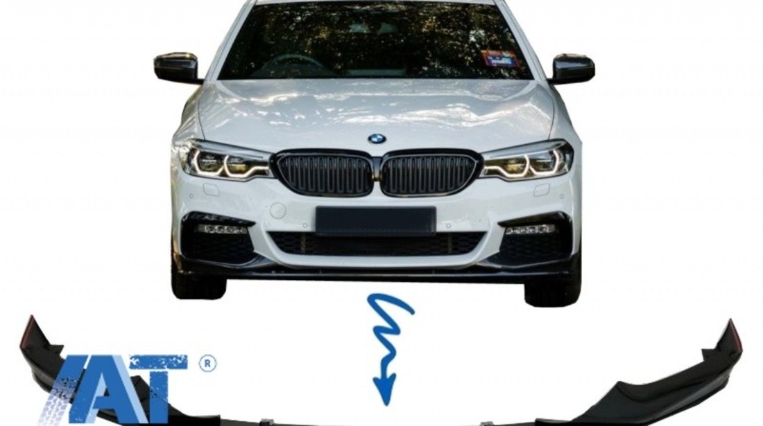 Prelungire Bara Fata Negru Lucios compatibil cu BMW Seria 5 G30 G31 (2017-2019) M Sport Design