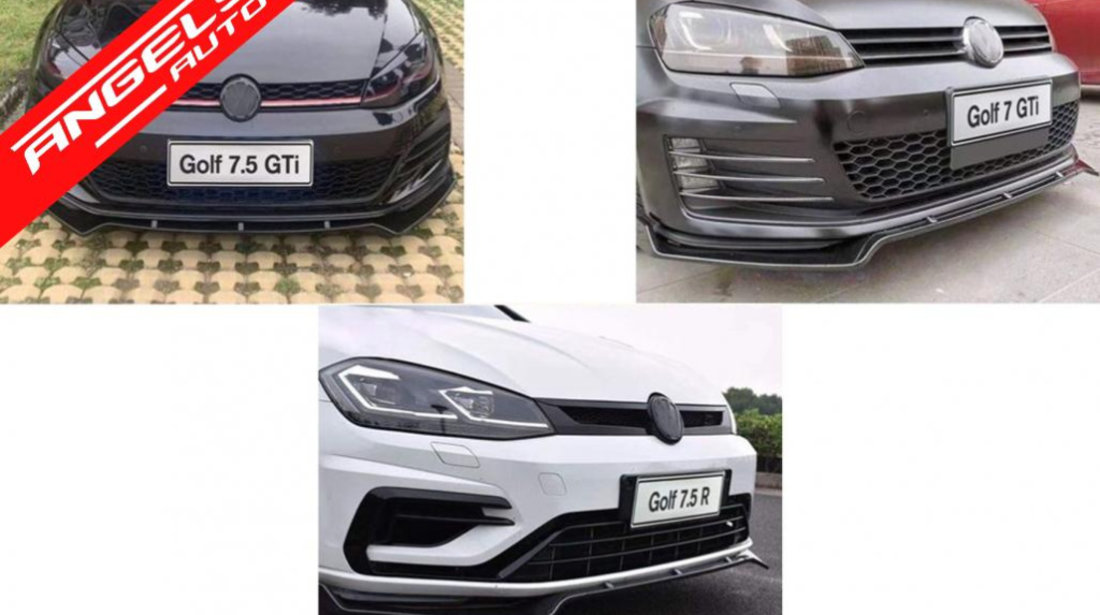 Prelungire Bara Fata Negru Lucios VW Golf 7 GTI 7.5 GTI & R (2013-up)