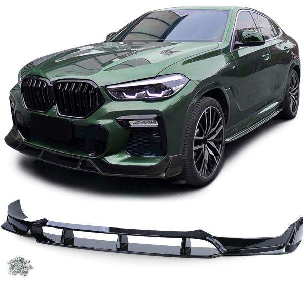 Prelungire bara fata pentru BMW X6 G06 M Pack Negru Lucios