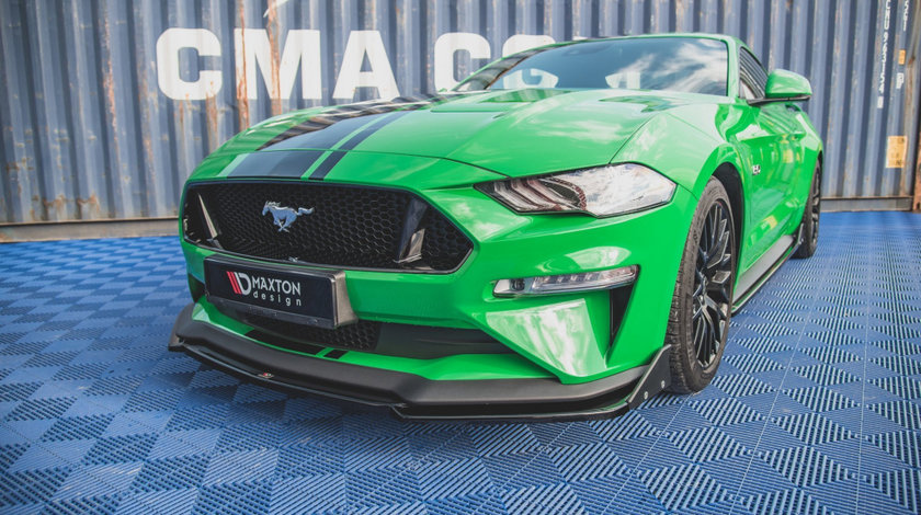 Prelungire Bara Fata Splitere Lip + Flaps V.2 Ford Mustang GT Mk6 Facelift FO-MU-6F-GT-FD2G+FSF