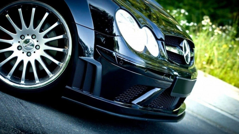 Prelungire Bara Fata Splitere Lip MERCEDES CLK W209 BLACK (SL BLACK SERIES LOOK) ME-CLK-209-BLACK-SL-FD2G