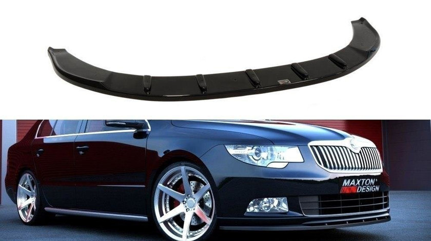 Prelungire Bara Fata Splitere Lip SKODA SUPERB II ( pentru SPORT Prelungire Bara Fata Splitter ) SK-SU-2-SPORT-FD1C