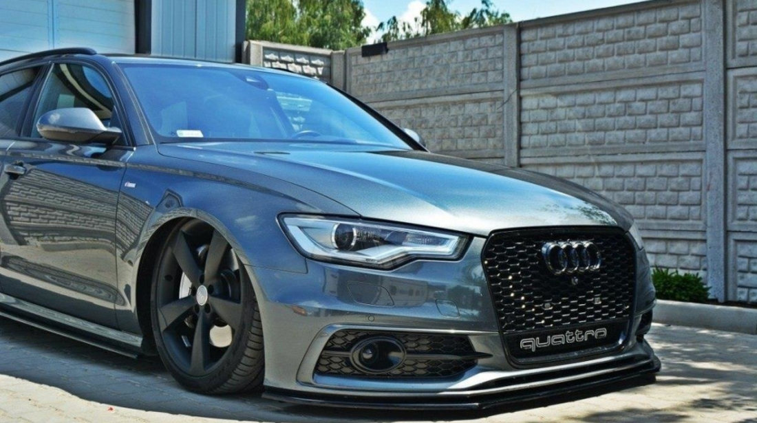 Prelungire Bara Fata Splitere Lip V.1 Audi S6 / A6 S-Line C7 AU-A6-C7-S line-FD1C