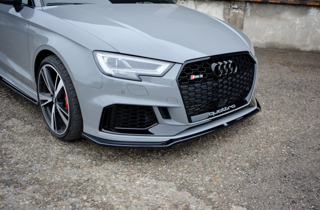 Prelungire Bara Fata Splitere Lip V.2 Audi RS3 8V FL Sedan AU-RS3-8VF-S-FD2C