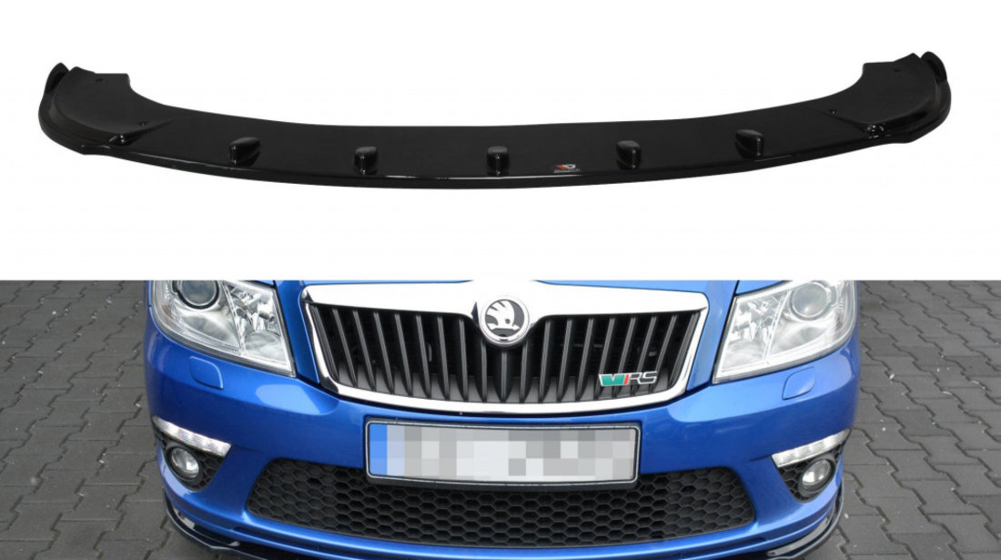 Prelungire Bara Fata Splitere Lip V1 SKODA OCTAVIA MK2 (RS VERSION) FACELIFT SK-OC-2F-RS-FD1T