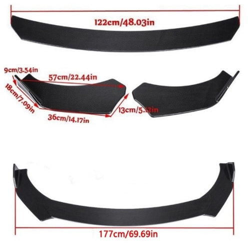 Prelungire Bara Fata Universala / Spoiler Culoare Negru Lucios UNV-013 220720-6