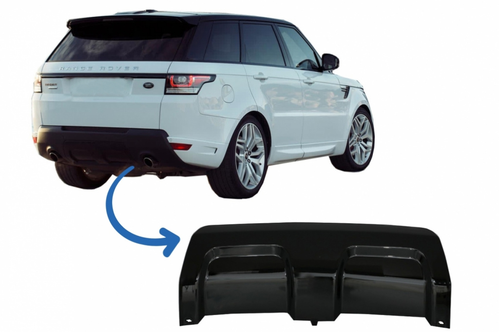 Prelungire Bara Spate Compatibil Cu Land Rover Range Rover Sport L494 2013-2017 Negru Lucios LBR14026