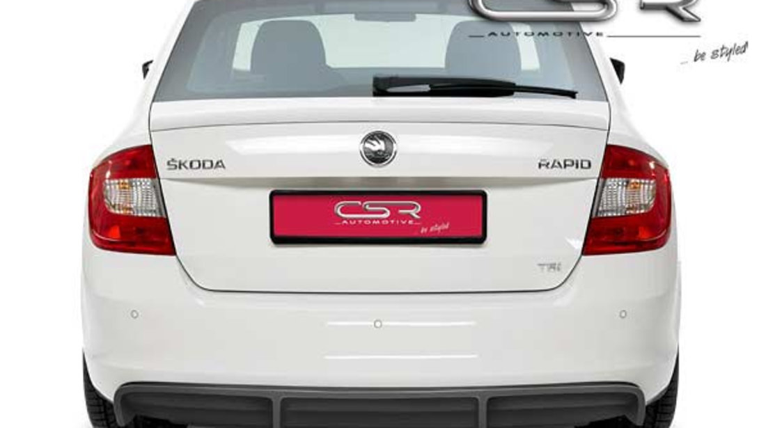 Prelungire bara spate Spoiler Difuzor Skoda Rapid ab 2012 CSR-HA088