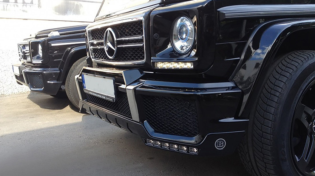 Prelungire bata fata cu DRL compatibila cu Mercedes Benz G class W463 (2002-2015)