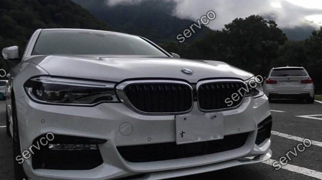 Prelungire buza Hamann difuzor bara fata BMW Seria 5 G30 G31 pt M pachet 2016-2019 v1