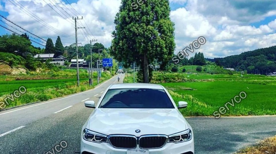 Prelungire buza Hamann difuzor bara fata BMW Seria 5 G30 G31 pt M pachet 2016-2019 v1