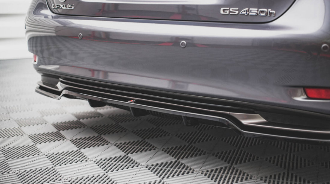 Prelungire Centrala Bara Spate Difuzor ( cu vertical bara) Lexus GS F Sport Hybrid Mk4 (L10) LE-GS-4-FSPORT-H-RD1T+RD2T
