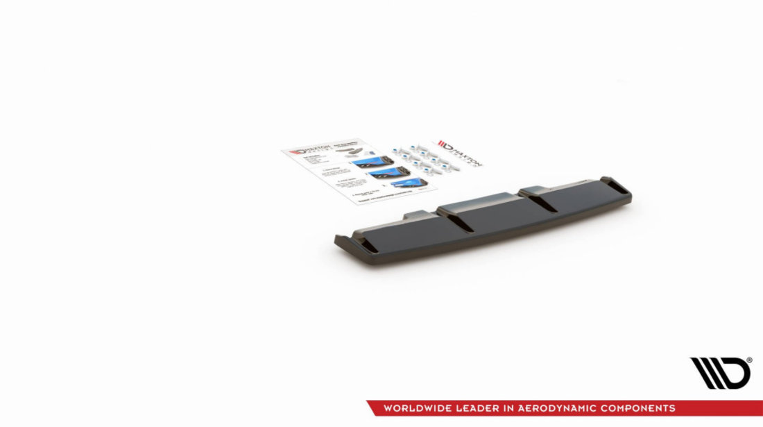 Prelungire Centrala Bara Spate Difuzor pentru Volkswagen Golf R Mk 8 VW-GO-8-R-RD1T