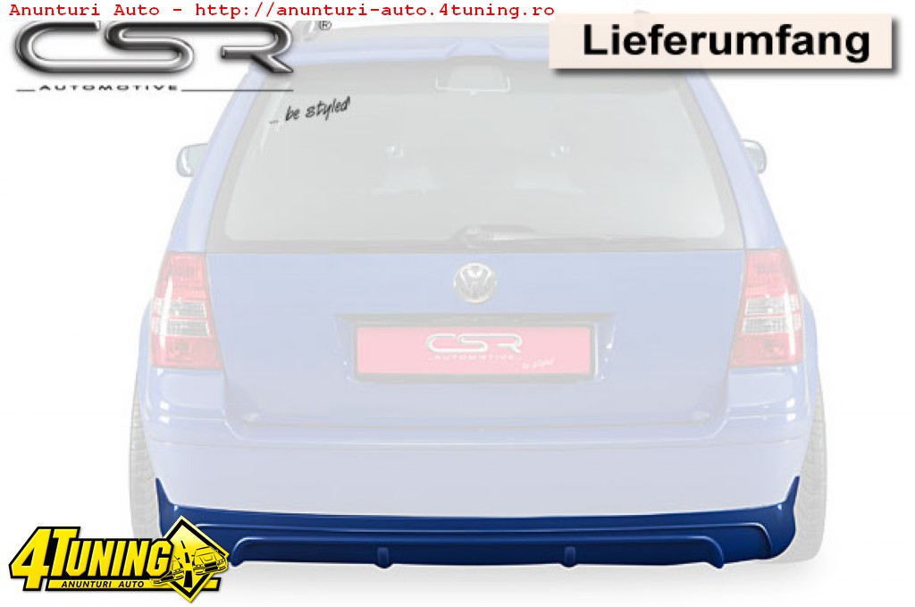 Prelungire Difusor Difuzor Spoiler Bara Spate VW Golf 4 Variant HA026