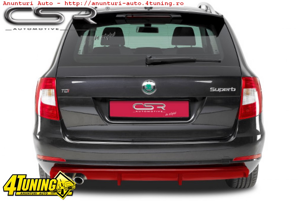 Prelungire Difusor Difuzor Spoiler Bara Spate Skoda Superb II 2 3T Combi HA074