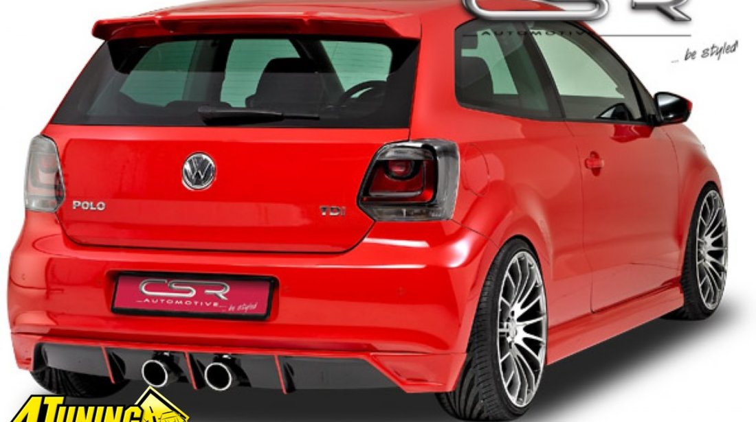 Prelungire Difusor Spoiler Bara Spate VW Polo 5 Typ 6R HA035 si R32 Look VW Polo 5 Typ 6R HA035B