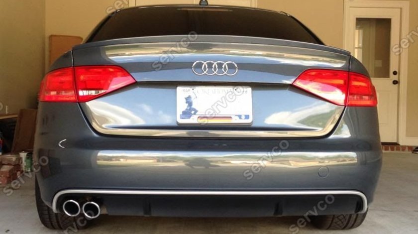 Prelungire difuzor adaos bara spate Audi A4 Sedan B8 Sline S Line RS4 S4 sedan ver 2