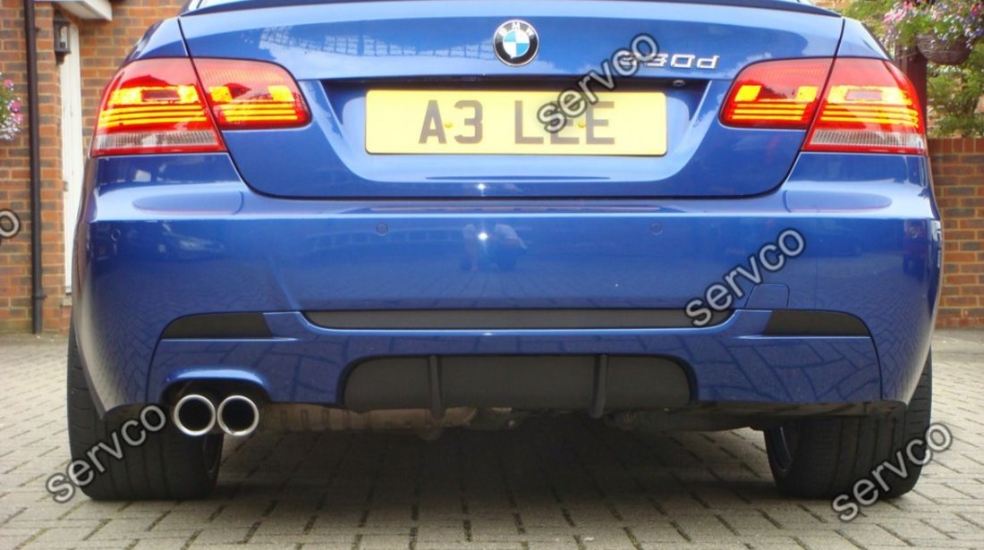 Prelungire difuzor adaos evacuare tuning sport bara spate BMW E92 E93 320 Mtech Aero ver1