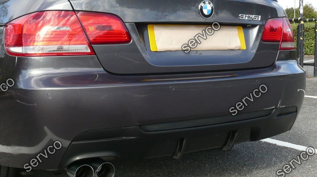 Prelungire difuzor adaos fusta evacuare bara spate BMW E92 E93 M3 335 Mtech Aero ver2