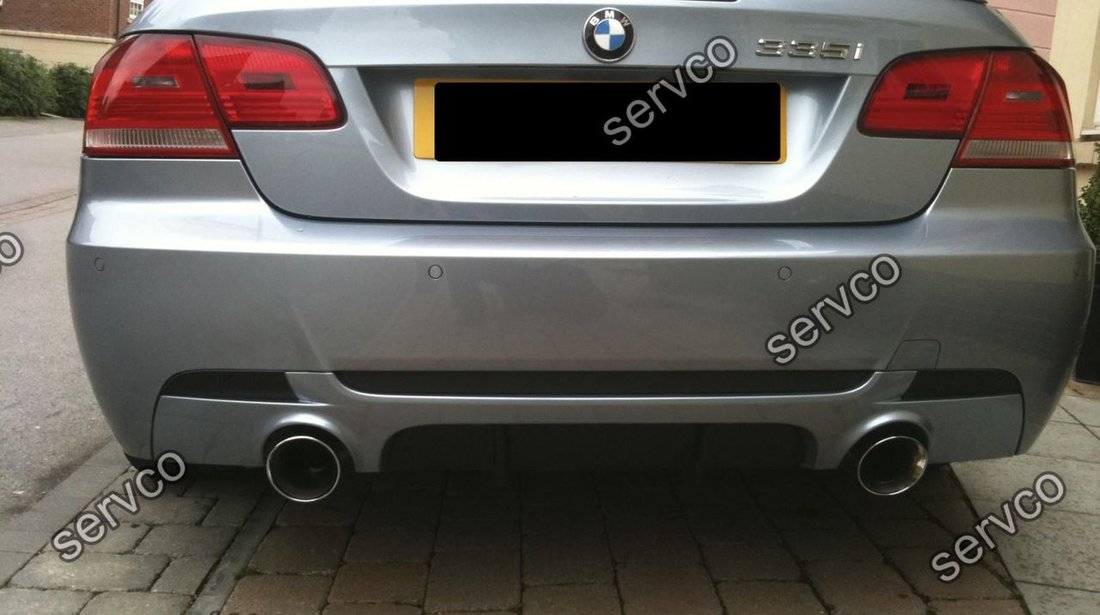 Prelungire difuzor adaos fusta evacuare bara spate BMW E92 E93 M3 335 Mtech Aero ver2