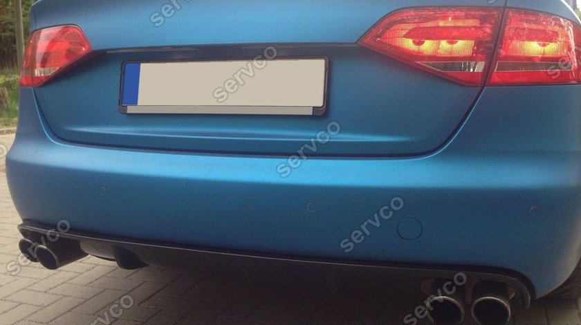 Prelungire difuzor adaos fusta spoiler bara spate Audi A4 B8 Avant Sline S Line RS4 S4 ver4